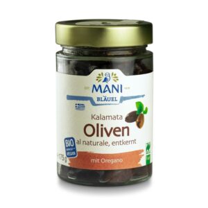 ΜΑΝΙ - Kalamata Oliven al naturale mit Oregano, 205g x6