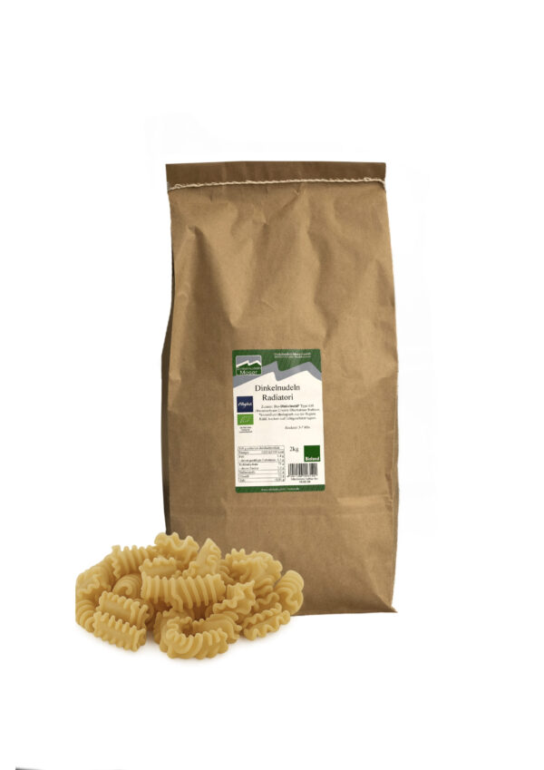 Dinkelpasta von Moser - Dinkel Radiatori hell 2kg