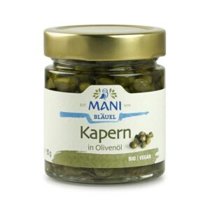 ΜΑΝΙ Kapern in Olivenöl, bio, 90g